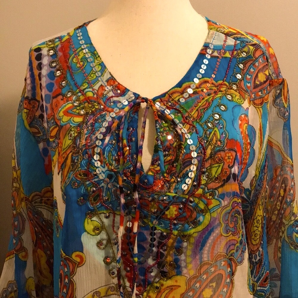 Paisley Tunic/Swim Cover-up